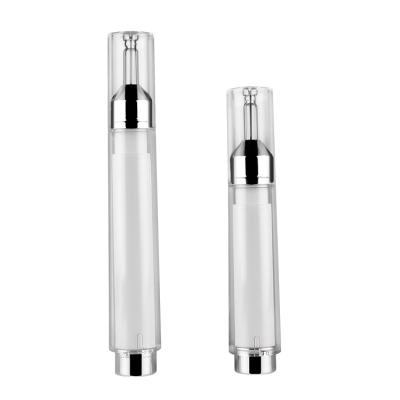 China Petg 10ml15ml Cosmetic Airless Round Syringe Bottle Serum Small Container Plastic Container Packaging for sale