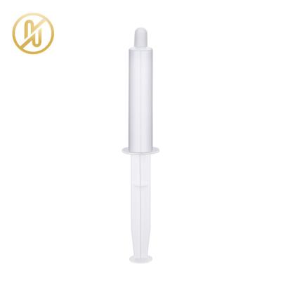 China China Cosmetic Supplier 25ml Plastic Syringe PP Material Skin Care Packaging Bottle With Putter for sale