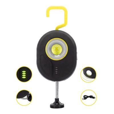 China Car Maintenance Inspection Durapower Retractable Swivel Portable USB Rechargeable Led Magnetic Work Lamp With Hook Inspection Lamp FO Car Repair for sale