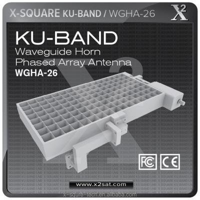 China Ku-Band Waveguide Horn Easy Frequency Power Phase Alloy Installation Array Antenna for sale