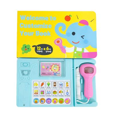 China Hot Selling Learning Toys Talking Kids Sound Study Music Notebook Kids Push Button Books for sale