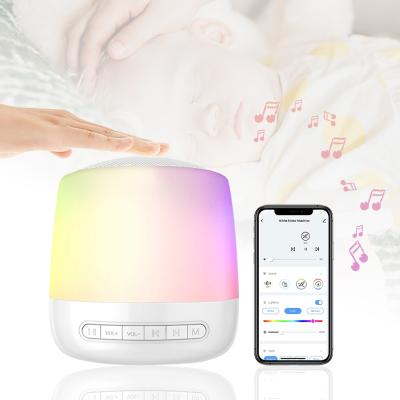 China Household White Noise Maker Modern LED Multicolor Night Light With Sleep Noise Machine Portable White Noise Sound Machine for sale