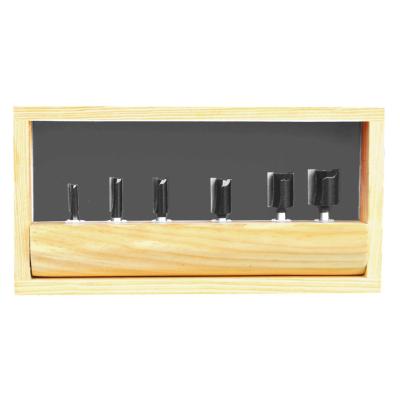 China Gerades Router-Stückchen TCT-6pcs stellte mit 1/4 oder 1/2 der Schaft Betop-Werkzeugen ein zu verkaufen