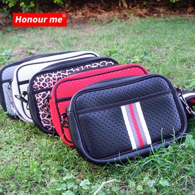 China Custom Women's Stylish Lightweight Neoprene Bags Zipper Sling Man Bags Fashion Messenger Bike Sports Beach Waterproof Shoulder Bag for sale