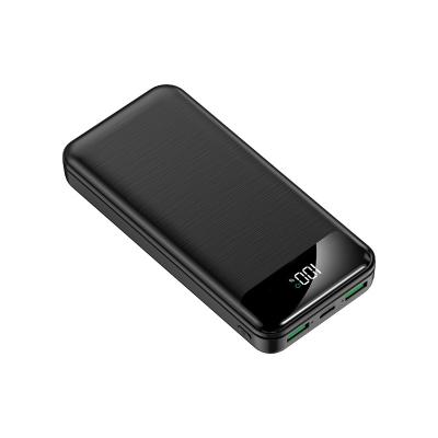 China Newest Powerbank 20000mAh Lithium ABC Support Charging Palladium Fast Charging Power Bank Longsize Fast Black Travel 22.5W Camping for sale