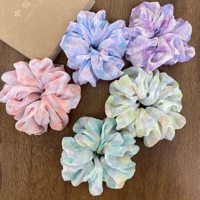 China Factory direct wholesale extra large custom scrunchies hair ornament Scrunchy XL pastel hair ties for girls for sale