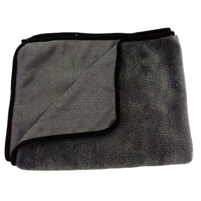 China Factory Direct Sale 60x90 600gsm Microfiber QUICK DRY Car Detailing Loop Towel Twisted Drying Towel for sale