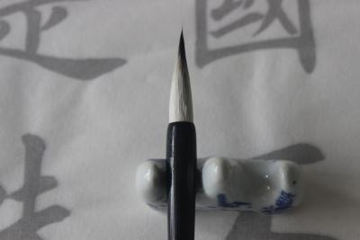 China Schwarze klassische chinesische Kalligraphie-Bürste Colo für Studenten 25 x 0.6cm zu verkaufen