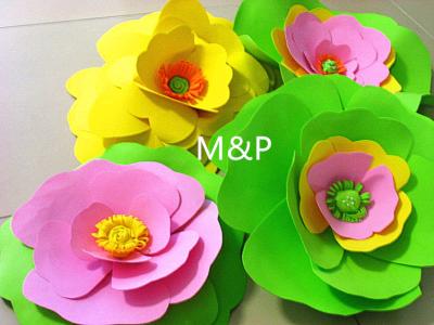 중국 Orange pink grass green white 1mm 10cm x10 cm origami roses Sponge Eva plastic DIY manual paper paper kindergarten 판매용