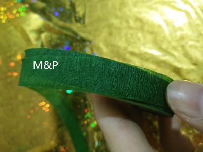 China Resuable Green Colored Decorative Adhesive Paper Tape Diy Handmade School Commonly Used for sale