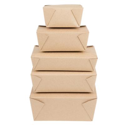 China Recycled Materials Recycled Kraft Paper Water Oil Proof Foldale Cardboard Lunch Hot Dog Donut Packaging Box for sale