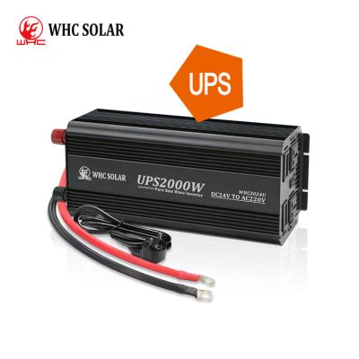 China WHC2024U WHC SOLAR DC To AC Inverter Solar Power System High Frequency Pure Sine Wave Solar Inverter 2000W 24V Off Grid WHC Solar Inverter for sale