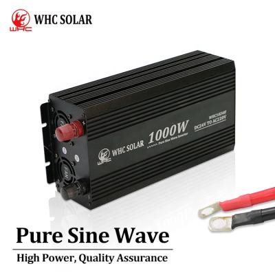 China Guangdong WHC 24V 1000W SOLAR High Frequency Pure Sine Wave Home DC 24v to 220v AC Power Battery Charger Hybrid Solar Inverter WHC Solar Inverter for sale