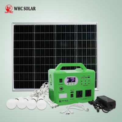 China Best Selling SK1226 WHC Home In Africa 300W Pure Sine Wave Inverter Solar Generator Power Lighting System For Home Use for sale