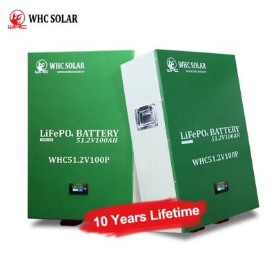 China UPS Solar Powered Inverter Solar Panel Wholesale Systems WHC51.2V100P Storage Systems WHC51.2V100P Solar Battery House 100ah Lithium Iron Phosphate Rechargeable Battery for sale