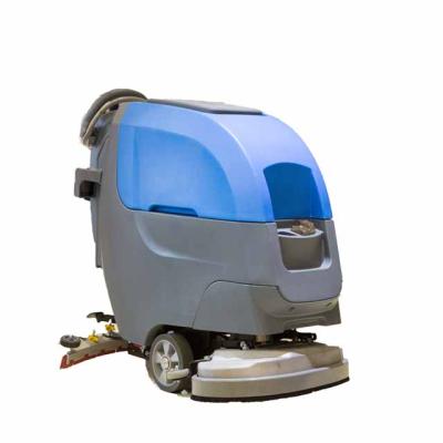 China Hotels JH-610 Single Hand Push Factory Electric Compact Disc Floor Scrubber for sale