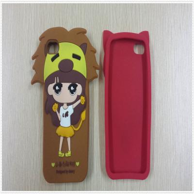 China lovely soft PVC/silicone/rubber mobile phone cases for sale