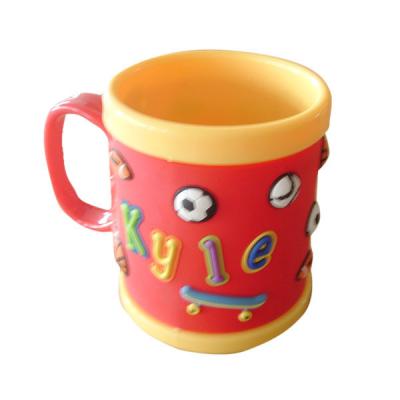 China cute food grade silione 8*8 tea/coffee Mug with customized design for promotion for sale