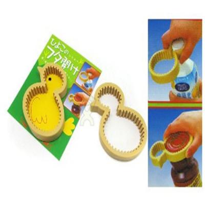 China simple silicone bottle openers with duck shape for sale