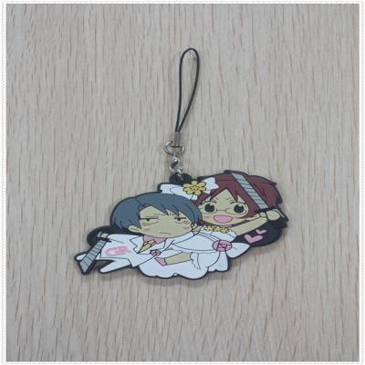 China 2014 customized hot cartoon mother hugs baby  ornamental phone pendants for promotion for sale