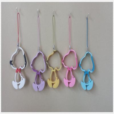 China Lovely and fashionable phone hanging ornaments keyring for promotion for sale