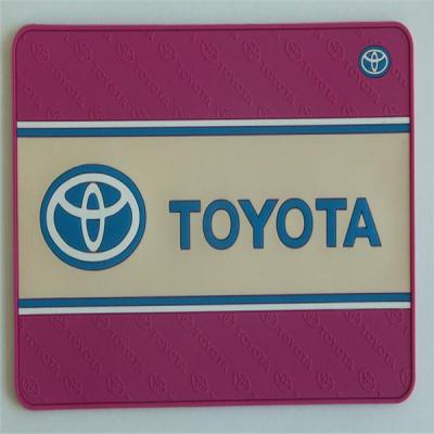 China Famous car logo silicone anti-slide mat for sale