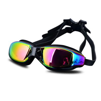 China 2020 COLORFUL ANTI-FOG SILICONE STRAP  SPORT SWIMING GOGGLES for sale