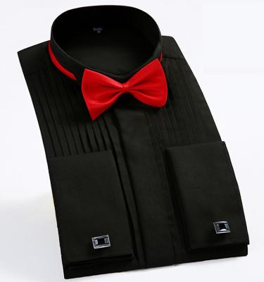 China OEM / ODM Anti - Pilling Mens Shirts Long Sleeve Tuxedo Shirts For Men for sale