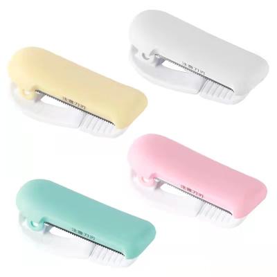 China New Japanese Style 4 Colors Washi Tape Mini Portable Clip Type Handheld Washi Tape Cutter Dispenser for sale