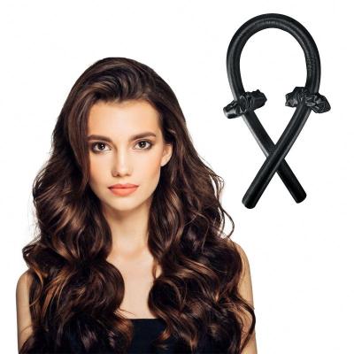 China Luxruy Factory Custom Sleep No Heat 100% Hair Roller Rod Mulberry Curling Silk Heatless Hair Curler With Scrunchies for sale