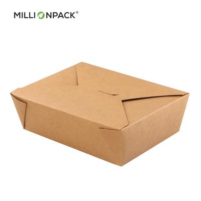 China Bio Degradable Biodegradable Paper Lunch Box Take Out Food Containers for sale