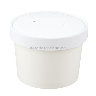 China Biodegradable Factory Manager Soup Cup 12oz White Paper Disposable Paper Cup for sale