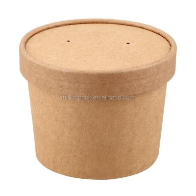 China Soup Customer Disposable Paper Cup 16OZ Printing Disposable / Biodegradable Paper Cup for sale