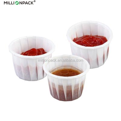 China Manufacturer 1.25oz Disposable /Biodegradable Sauce / Party Disposable Eco Friendly Stored Biodegradable Paper Cup for sale