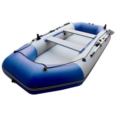 China Relaxing PVC Inflatable Rubber Wear Resistant Foldable Fishing Rowing Boat With Paddles Pump for sale