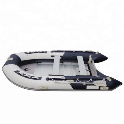 China OEM Fishing Inflatable Rubber Boat Rowing Boat Relaxing Aluminum Floor With Paddles Pump for sale