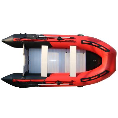 China Fishing Boat Relaxing Inflatable Rubber Rowing Boat With Aluminum Floor for sale