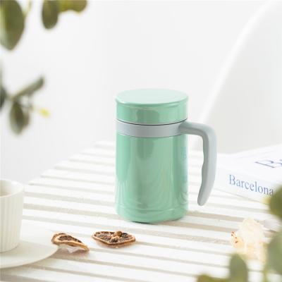 China Wholesale 350ML Stainless Steel Vacuum Thermos Viable Ceramic Internal Cup Insulated Coffee Mug for sale