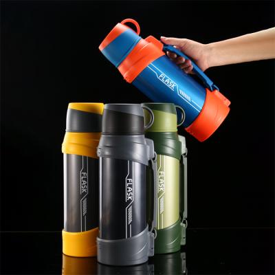 China Wholesale Viable 2L Insulated Water Bottles Stainless Steel Travel Coffee Mug Vacuum Flask With Logo for sale