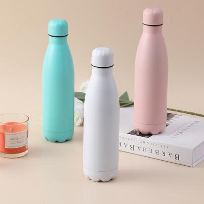 China Sustainable Wholesale Double Wall Cola Shaped Sports Water Bottle Stainless Steel Flask Thermos Vacuum Flask for sale