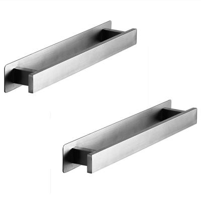 China Eco-friendly Accessories Wholesale Wall Mounted Bathroom Steel Bar Stainless Steel Bar Bathroom Towel Rack Set for sale