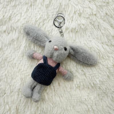 China Cute Plush Teddy Bear Bunny Rabbit Keychain Rabbit Key Ring for sale