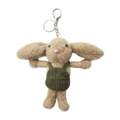 China Easter Rabbit Bunny Doll Keychain Soft Cute Plush Teddy Bear Plush Pendant Key Chain For Boy Girls for sale