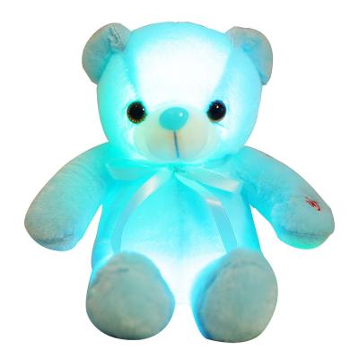 China Plush Teddy Bear Valentines Bear Soft Fluffy Led Light Teddy Bear Plush Toys for sale