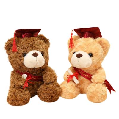 China Plush Teddy Bear Customized Soft Cute Bear Plush Toy Graduation Bear Stuffed Plush Toy for sale