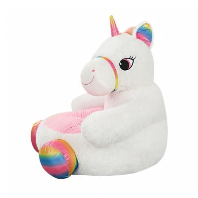 China Cute Cotton Children's Stuffed Sofa &Plush Animal Unicorn Teddy Bear Duck Panda Mini Sofa for sale