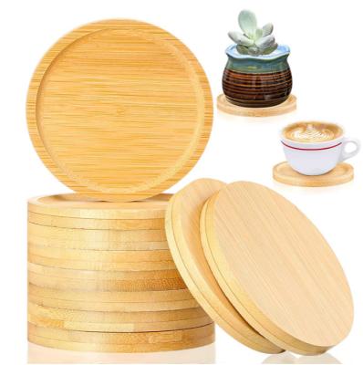 China Factory Direct Sales Viable High Quality Heat Resistant Round Custom Made Tea Cup Wooden Coaster Coaster for sale