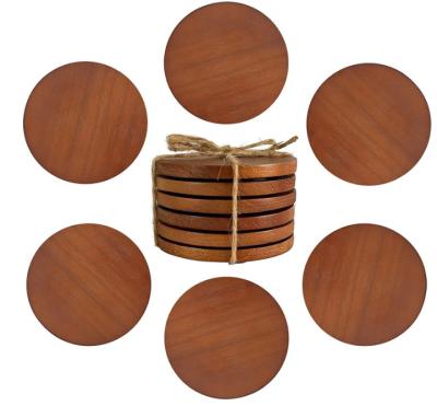 China Factory Direct Wholesale Cheap Unique Natural Customizable Wooden Tea Coaster Viable for sale