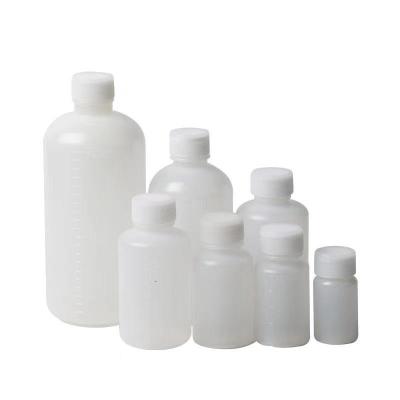 China Plastic White Clear Lab Use Lab Ware Reagent Bottle 60ml Wide Liquid Bottle Liquid Bottle for sale