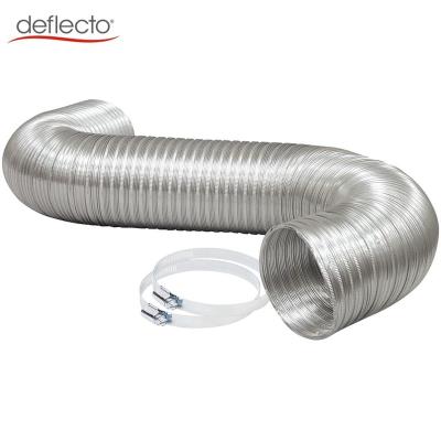 China Air Ventilation System 4 Inch Semi Rigid Air Duct Dryer Duct Kit For HVAC Ventilation With 2 Flanges for sale